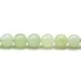 Jadeite de forme ronde, mesurant 8mm x 40cm