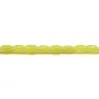 Jade couleur "lemon", en forme de tonnelet 4x6mm x 40cm