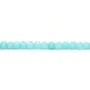 Jade teinte ronde facette 4mm