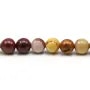 Mookaite jaspe matte round 8mm x 40cm 