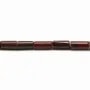 Jaspe rouge tube 4x8mm x 40cm