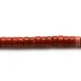 Jaspe rouge, forme rondelle 2x4mm x 39cm