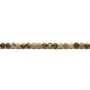 Jaspe paysage, de forme ronde, 3mm x 39cm