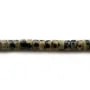 Jaspe dalmatien, en forme de rondelle 2x4.5mm x 39cm