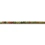 Unakite ronde facettée 2mm x 40cm