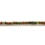 Unakite rondelle facette 1.5x2.2mm x 40cm
