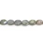 Labradorite oval facette 6x8mm x 40cm