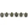 Labradorite en forme de goutte, mesurant 6x9mm x 4pcs