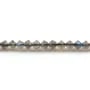 Labadorite,en forme de toupie facette 4mm x 39cm