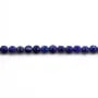 lapis lazuli rond plat facette 4mm x 40cm