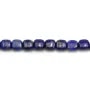 Lapis lazuli bleu, de forme carré, 6mm x 4pcs