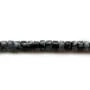 Obsidienne flocon de neige,en forme de rondelle 2x4.5mm x 39cm