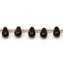 Oeil de taureau, en forme de goutte, mesurant 6x9mm x 4pcs