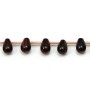 Bull's eye, in the shape of a drop, measuring 6 * 9mm x 40cm