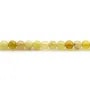 Opal on yellow color, in round shape, 4mm x 10pcs