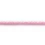 Oxyde de zirconium rose rond facette 2mm x 40cm