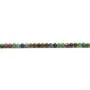 Rubis zoisite du Brésil, de forme ronde facetté, 2mm x 39cm