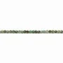 Turquoise africaine de forme ronde facette, 2mm x 40cm