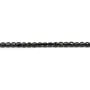 Spinelle noir ronde plate facette 2mm x 40cm