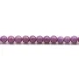 Phosphosiderite light purple, in round shape, 4mm x 40cm