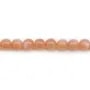 Orange moonstone round 6mm x 40cm