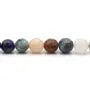 Pierre mixte ronde facette 8mm x 40cm