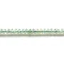 Prhenite rondelle boulier facette 2x3mm sur fil 39cm