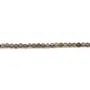 Quartz fumé, de forme ronde plate facetté, 2.5mm x 20pcs