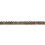 Quartz fumé en forme de rondelle facette, de taille 2x3mm x 39cm
