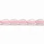 Quartz rose goutte 8x12mm x 40cm
