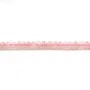 Quartz rose rondelle facette 3x4mm x 40 cm 