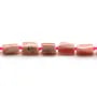 Rhodochrosite baroque 5x7mm  x 40cm