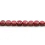 Rhodochrosite, de forme ronde plate taille 6mm x 40cm