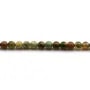African opal, on beige color, in round shape, 4mm x 40cm