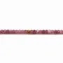 Ruby Rouge Rondelle Facette 2x3mm x 40cm