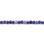Sodalite de forme ronde facetté, mesurant 3mm x 40cm