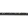 Spinelle Noir Rondelle Facette 2x3mm x 35cm