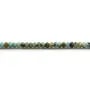 Turquoise africaine, en forme de rondelle facetté, 2 * 3.5mm x 39 cm