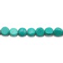 Turquoise reconstitué, de forme ronde plate, 5mm x 40cm