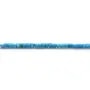 Turquoise reconstituée bleu, en forme de tube, 2.0mm x 39cm