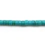 Turquoise reconstitué, en forme de rondelle 3x4mm x 40cm