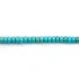 Turquoise reconstitué bleu, en forme de rondelle, 2.5* 4.5mm x 40cm