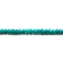 Turquoise reconstitué, en forme de rondelle facetté 4x2.5mm x 40cm