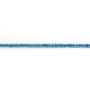Turquoise reconstituée bleu, en forme de chips, 1 * 1.5mm x 37cm