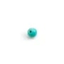 Turquoise semi-percée rond 4mm x 1pc