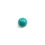 Aquamarine half drilled round 6mm x 2pcs 