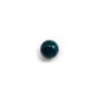 Apatite, in blue color, half drilled, round 6mm x 4pcs