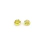Yellow sapphire, crimped, cut in brilliant x 1pc