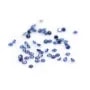 Blue sapphire, crimped, cut in brilliant x 1pc