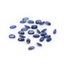 Sapphire blue crimp, in oval shaped, 3 * 5mm x 1pc